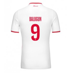 AS Monaco Folarin Balogun #9 Hjemmebanetrøje 2024-25 Kort ærmer